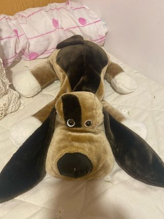 Peluche perro grande marrón