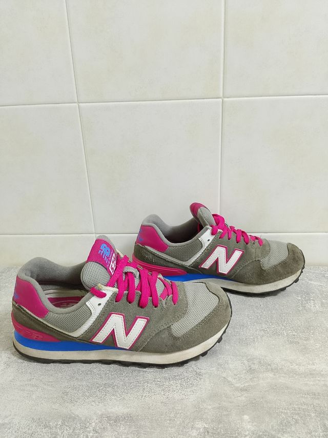 New Balance 574 - Sneakers Grigio Rosa