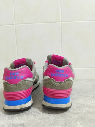 New Balance 574 - Sneakers Grigio Rosa