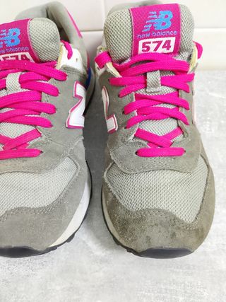 New Balance 574 - Sneakers Grigio Rosa