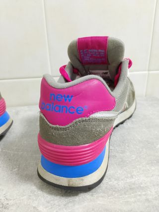 New Balance 574 - Sneakers Grigio Rosa