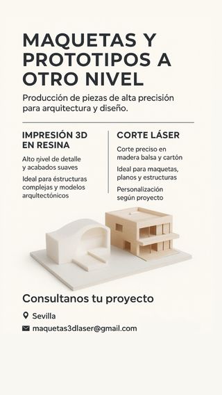Impresión 3D y corte láser