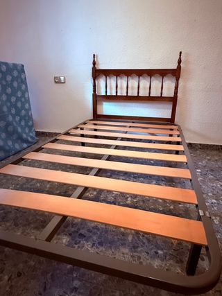 Somier madera 90cm - Cabecero
