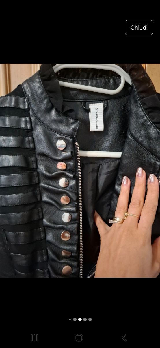 Giubbotto Pelle My Style Tg S