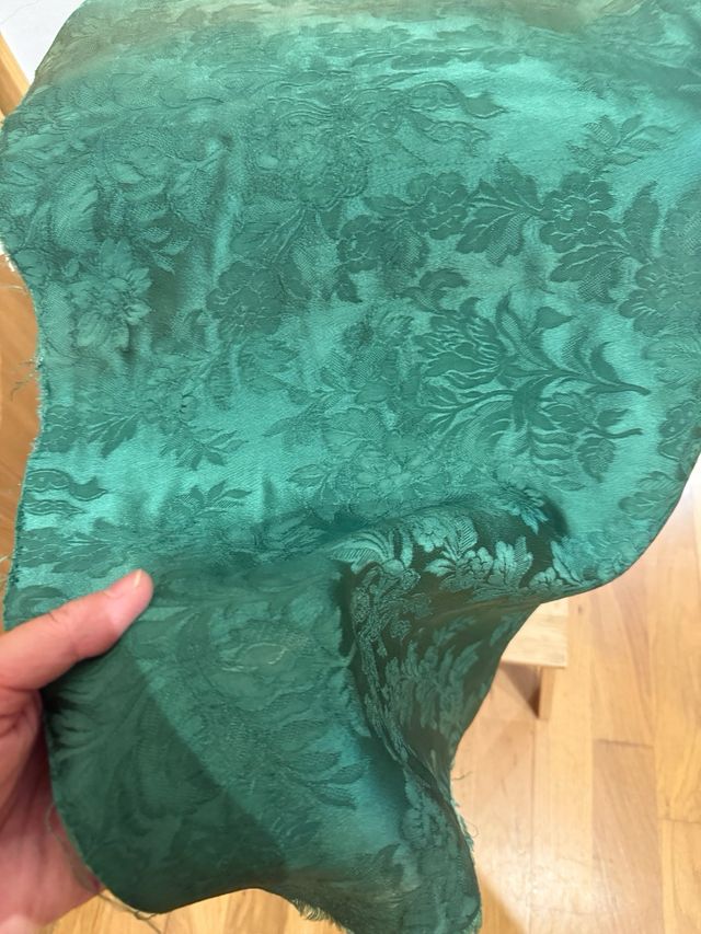 Tela Damasco Verde | 1 pieza de 65X80