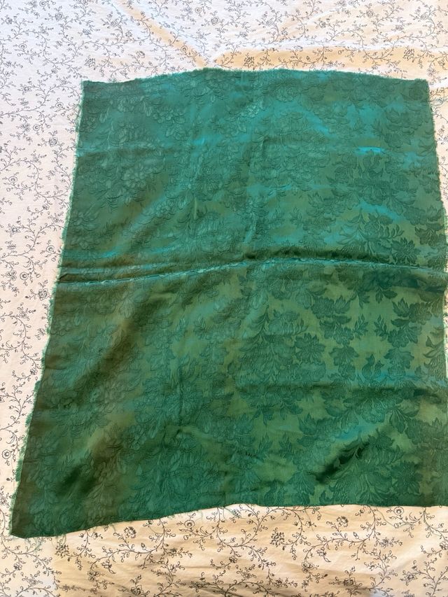 Tela Damasco Verde | 1 pieza de 65X80