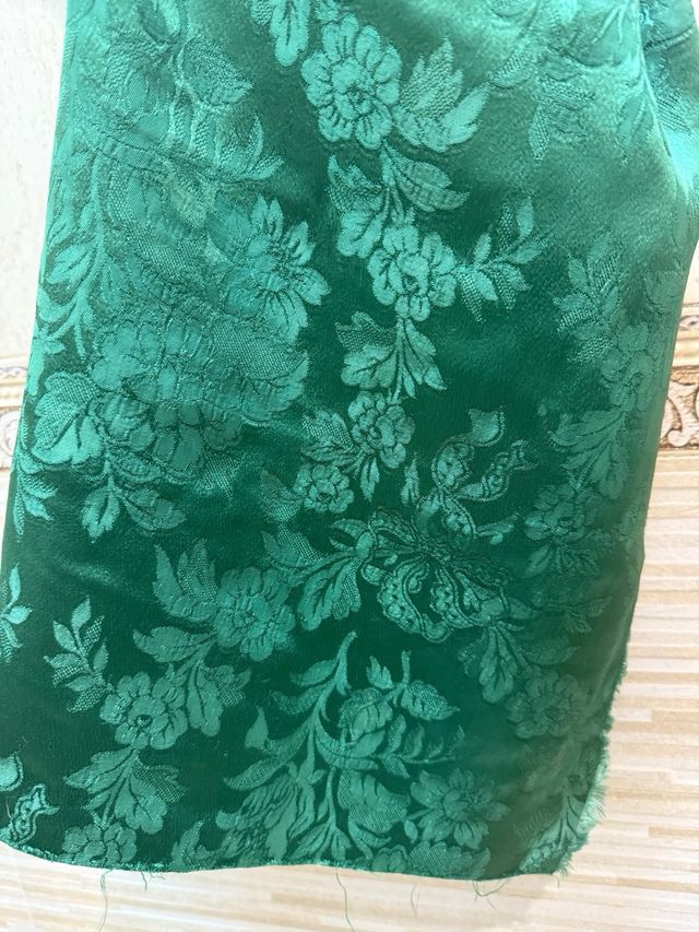 Tela Damasco Verde | 1 pieza de 65X80