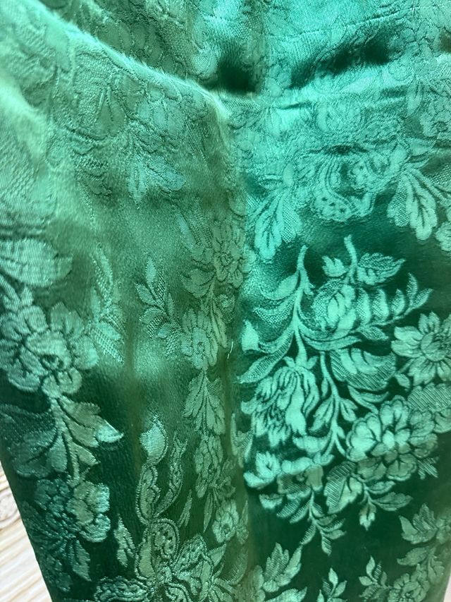 Tela Damasco Verde | 1 pieza de 65X80