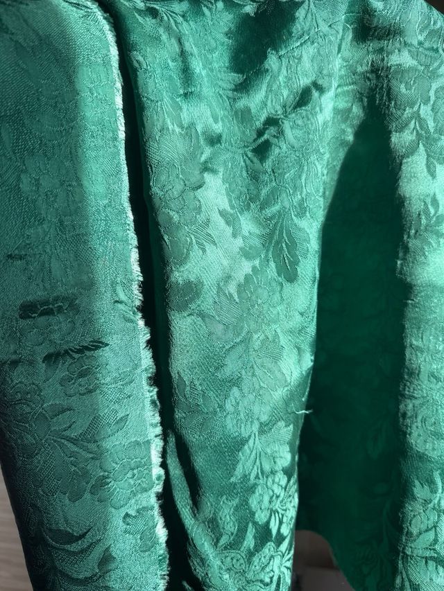 Tela Damasco Verde | 1 pieza de 65X80