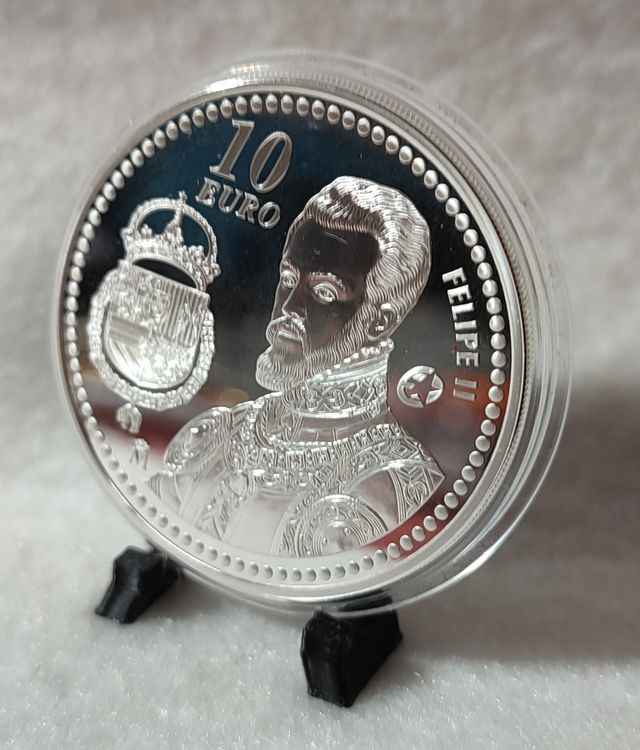 Moneda Plata 10€ Felipe II