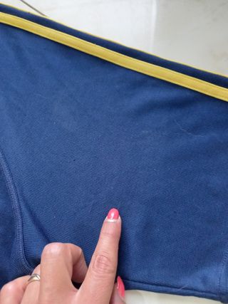 Maglietta Adidas V-Neck XL Blu/Giallo