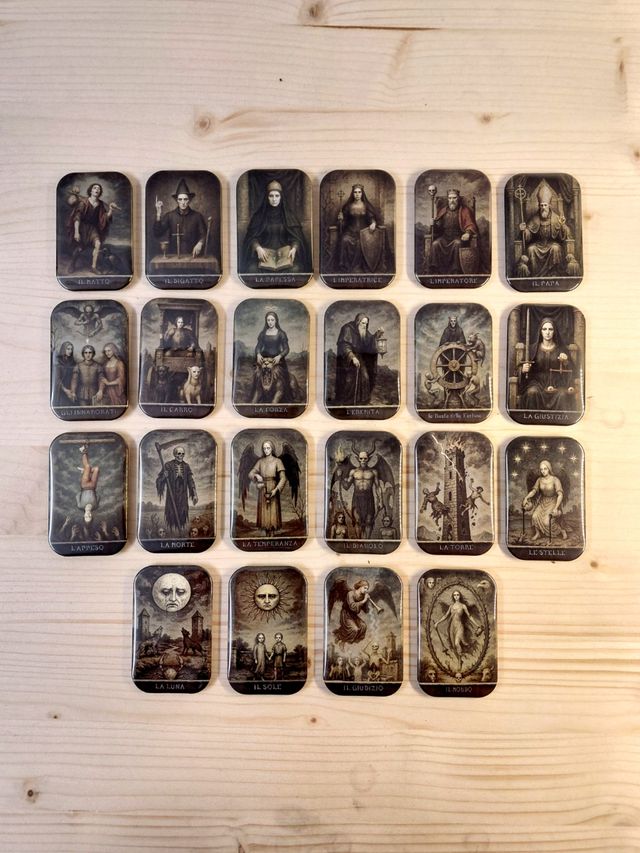 Set 22 magneti Tarocchi