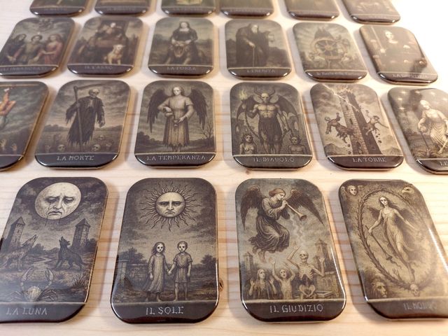 Set 22 magneti Tarocchi