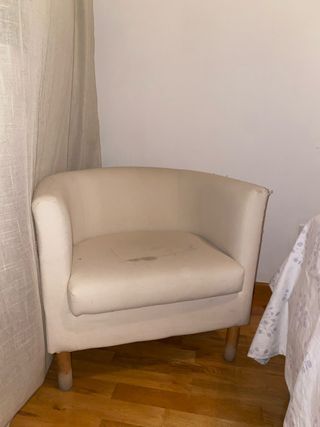 Sillón individual beige