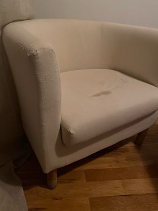 Sillón individual beige