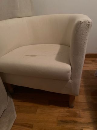 Sillón individual beige