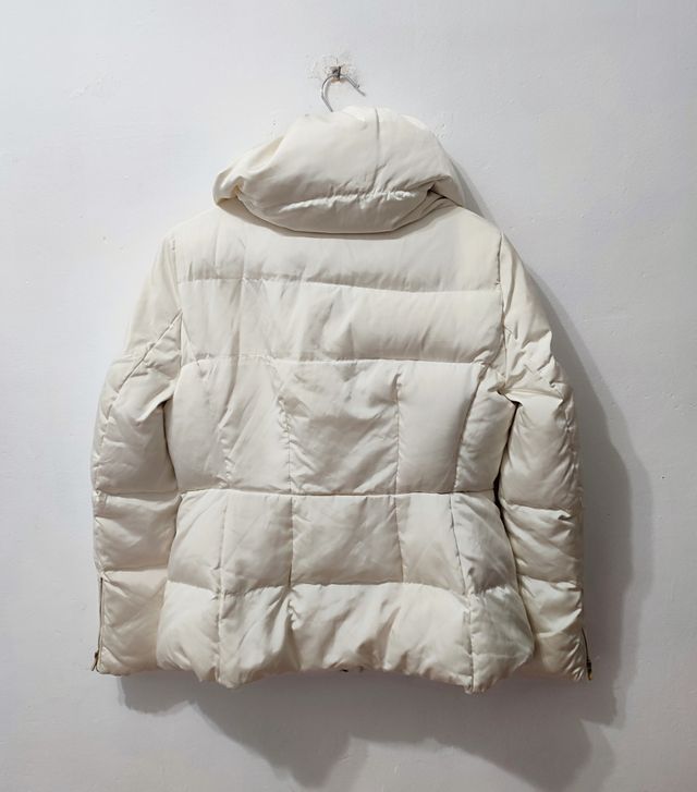 Abrigo acolchado blanco Zara mujer Talla XL