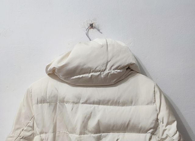 Abrigo acolchado blanco Zara mujer Talla XL
