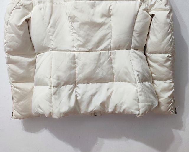 Abrigo acolchado blanco Zara mujer Talla XL
