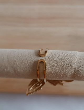 Anillo mariposa dorado