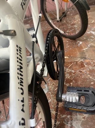 Bicicleta plegable WST ligera + cesta