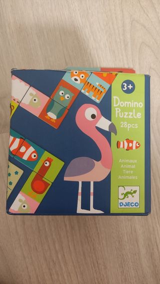 Puzzle Domino Animales Djeco 28 piezas