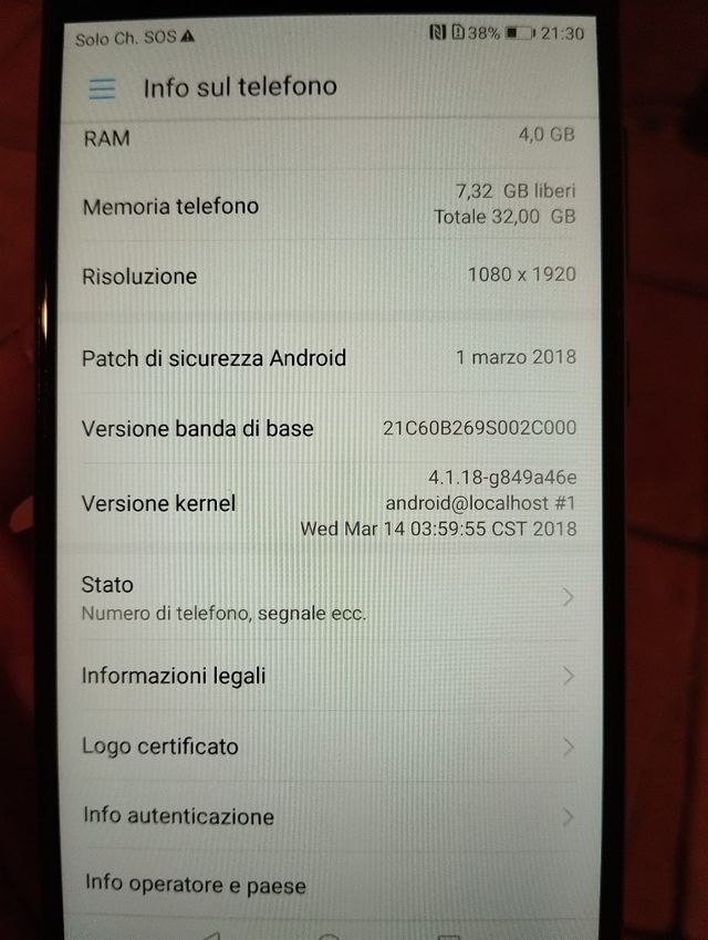 Huawei P10 lite nero