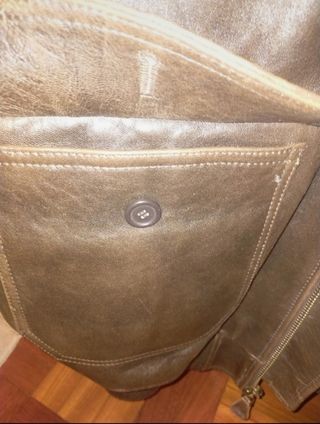 Cazadora Schott cuero marrón