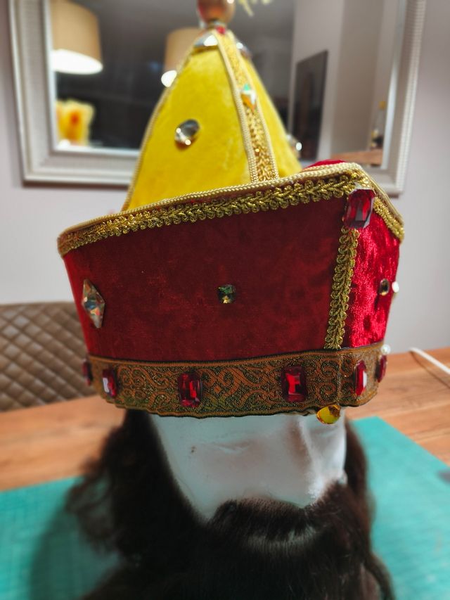 Gorro turbante de Rey Mago o paje real