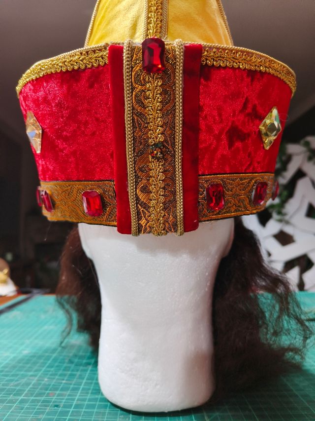 Gorro turbante de Rey Mago o paje real