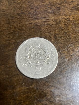 Moneda marroquí 2 Dh
