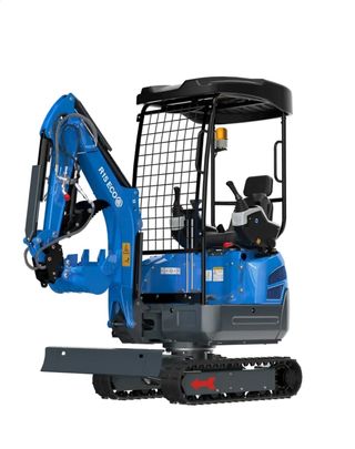 Mini excavadora y dumper