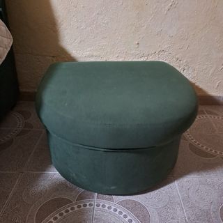 Puff reposapiés verde
