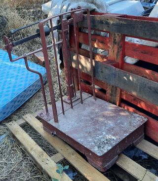 Bascula antigua industrial