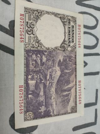 Billete 25 Pesetas 1946 sin circular 