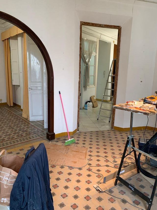 Suelo hidráulico antiguo antik historico (1880)