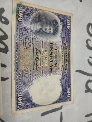 2 Billetes 100 Pesetas 1931