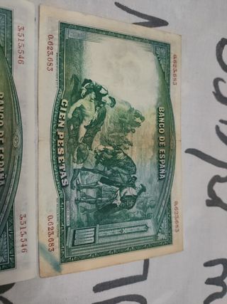 2 Billetes 100 Pesetas 1931