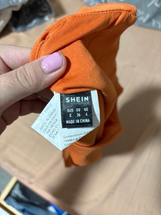 Top Naranja Shein Talla S