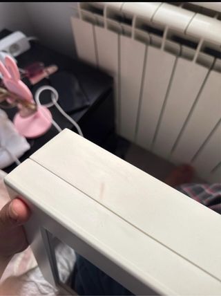 Joyero espejo blanco rosa