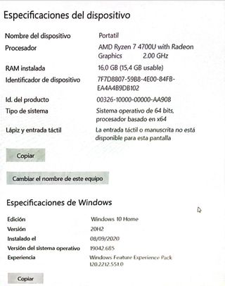 Portátil Xiaomi RedmiBook 16 Ryzen 7 