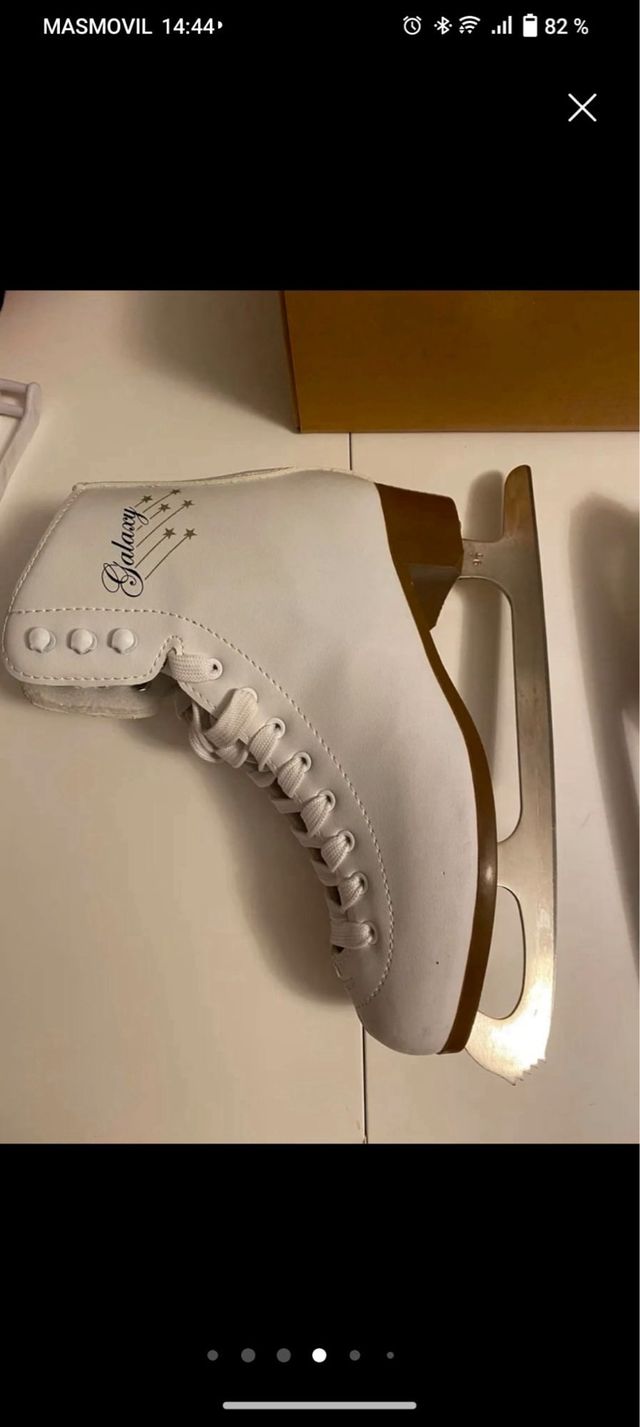 Patines hielo niña blancos