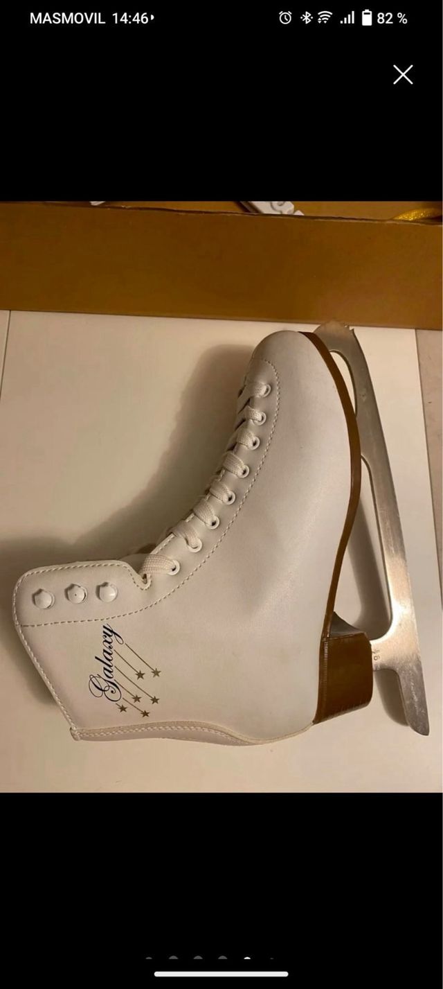 Patines hielo niña blancos