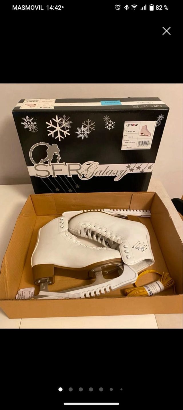 Patines hielo niña blancos