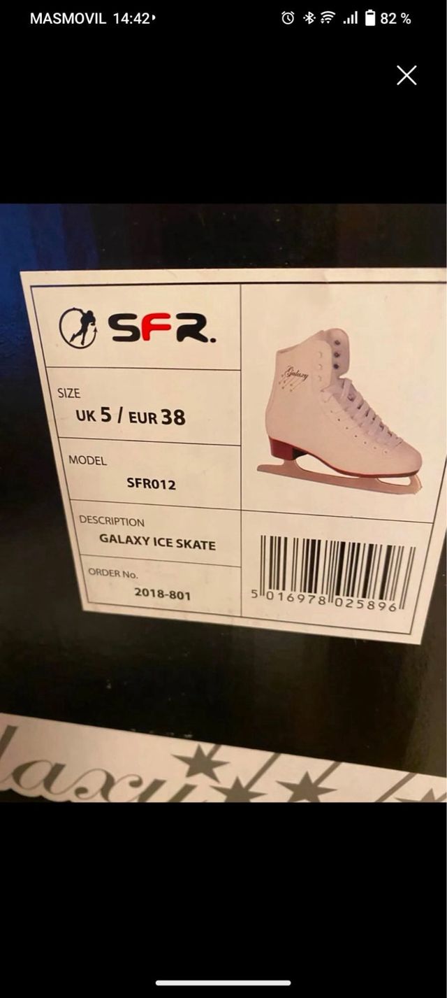 Patines hielo niña blancos