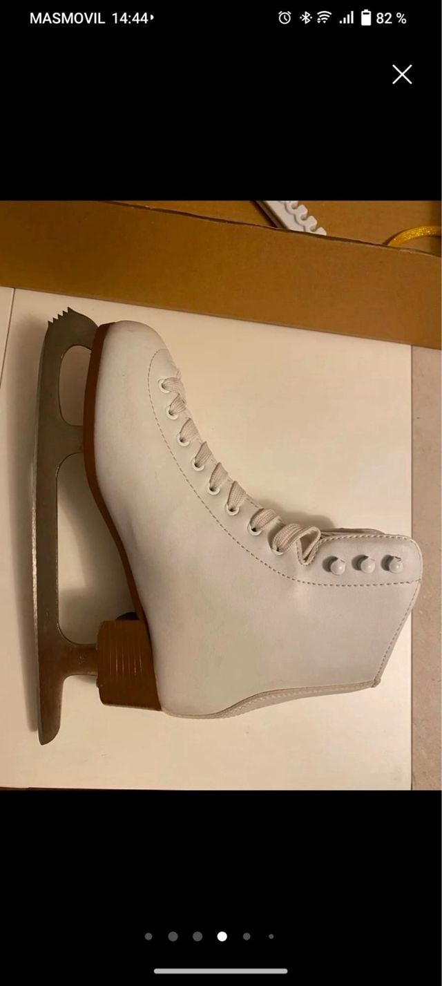 Patines hielo niña blancos