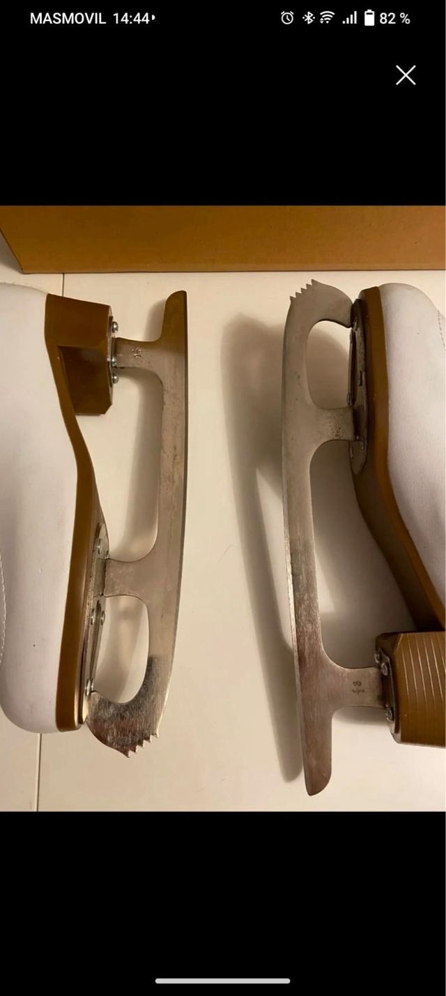 Patines hielo niña blancos