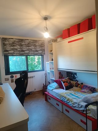 Muebles habitación juvenil, literas más estantería