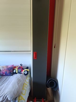 Muebles habitación juvenil, literas más estantería