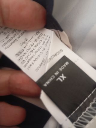 Blusa listrada acetinada XL